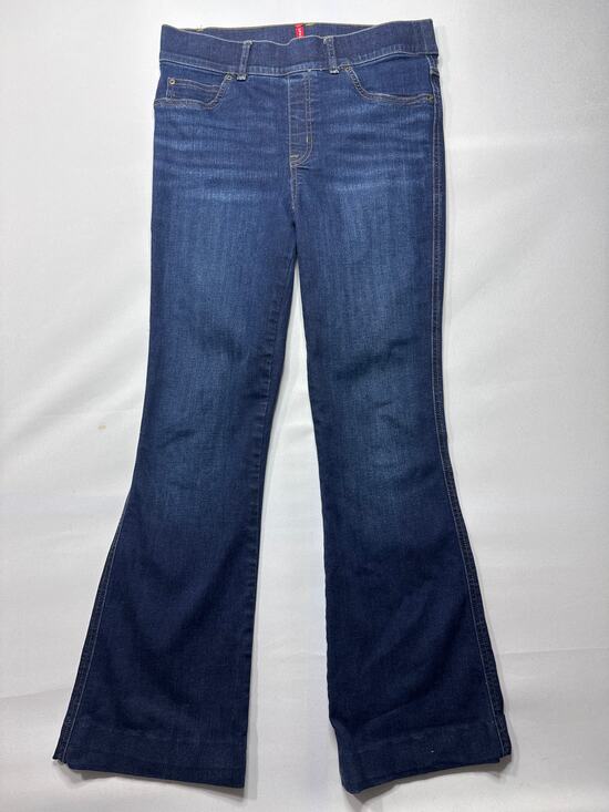 SPANX Denim - Spanx Women's Pull On‎ Flare Stretch Blue Jeans - Size M (30x28.5) HEMMED